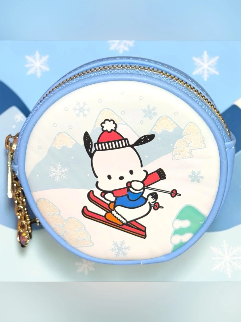 Box Lunch Exclusive Sanrio Pochacco Skiing Blind Bag Coin Purse